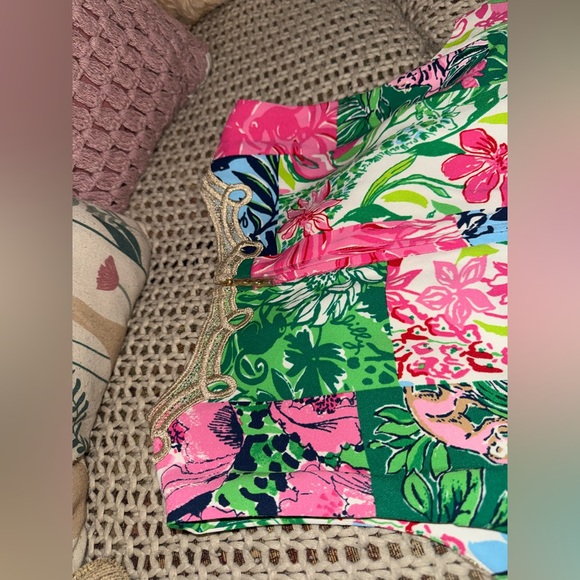 Lilly Pulitzer Edita Maxi Shift Dress Party Punch Patch new - Picture 3 of 7